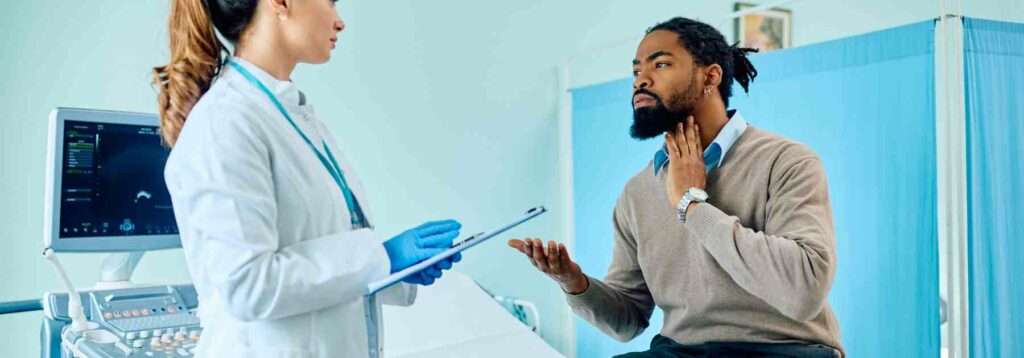 Access Sore throat test and treat near me
